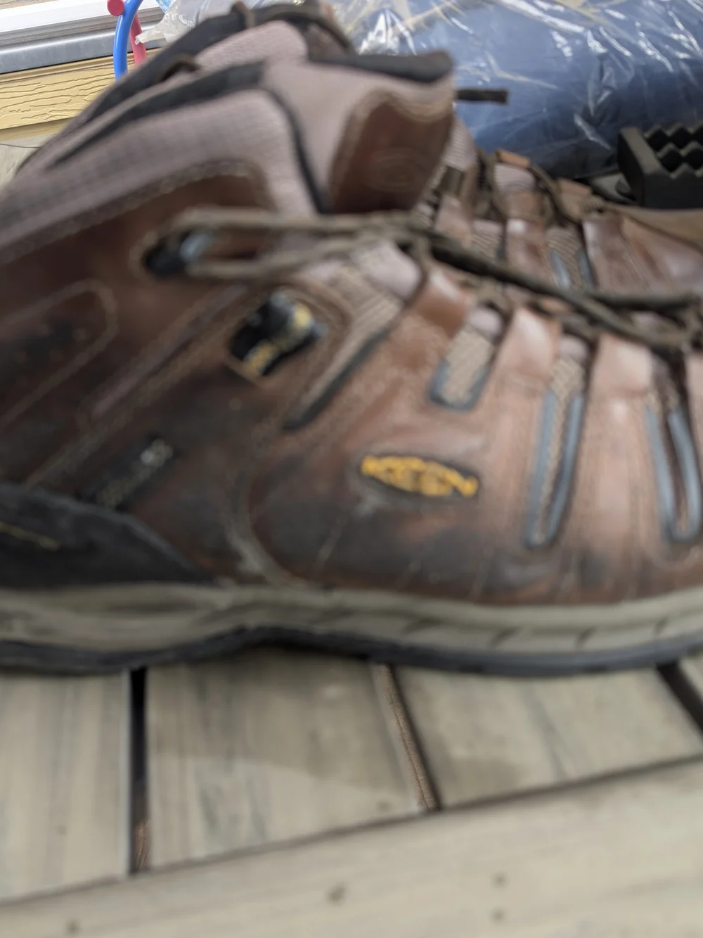 Men's Keen Steel Toe Mid Work Boots..Size 15EEE